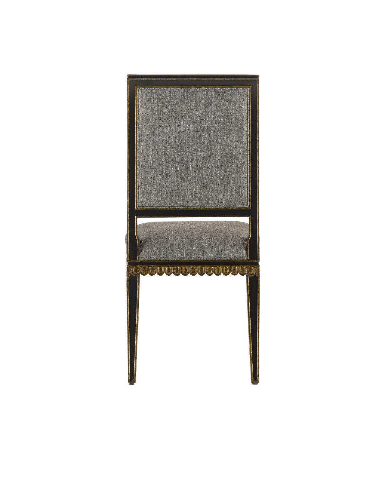 Ines Black Chair, Appeal Peppercorn